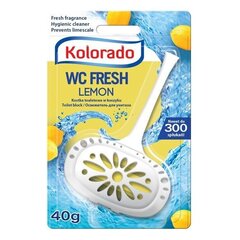 Tualetes bloks Kolorado Fresh Lemon 40g cena un informācija | Tīrīšanas līdzekļi | 220.lv