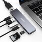 Choetech multifunctional docking station HUB for Apple MacBook Pro USB Typ C 7in2 100W Thunderbolt 3 gray (HUB-M14) cena un informācija | Adapteri un USB centrmezgli | 220.lv