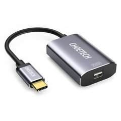 Однонаправленный кабельный адаптер Choetech с USB Type C на Mini DisplayPort 4K 60 Гц, серый (HUB-M06) цена и информация | Адаптеры и USB разветвители | 220.lv