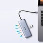 Ugreen multi-functional HUB 9in1 USB Type C - HDMI, DP, VGA, 2 x USB, RJ45 Ethernet, SD / TF card reader, USB Type C PD 100W gray (CM274) цена и информация | Adapteri un USB centrmezgli | 220.lv
