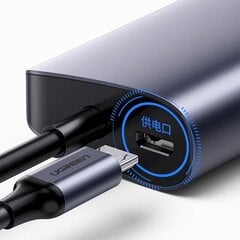 Ugreen multifunctional adapter HUB USB Type C - 3 x USB / Ethernet RJ-45 / micro USB gray (CM252) cena un informācija | Adapteri un USB centrmezgli | 220.lv