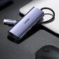 Ugreen multifunctional adapter HUB USB Type C - 3 x USB / Ethernet RJ-45 / micro USB gray (CM252) cena un informācija | Adapteri un USB centrmezgli | 220.lv