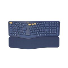 Delux Wireless 2.4G+BT Ergonomic Keyboard GM903CV cena un informācija | Klaviatūras | 220.lv