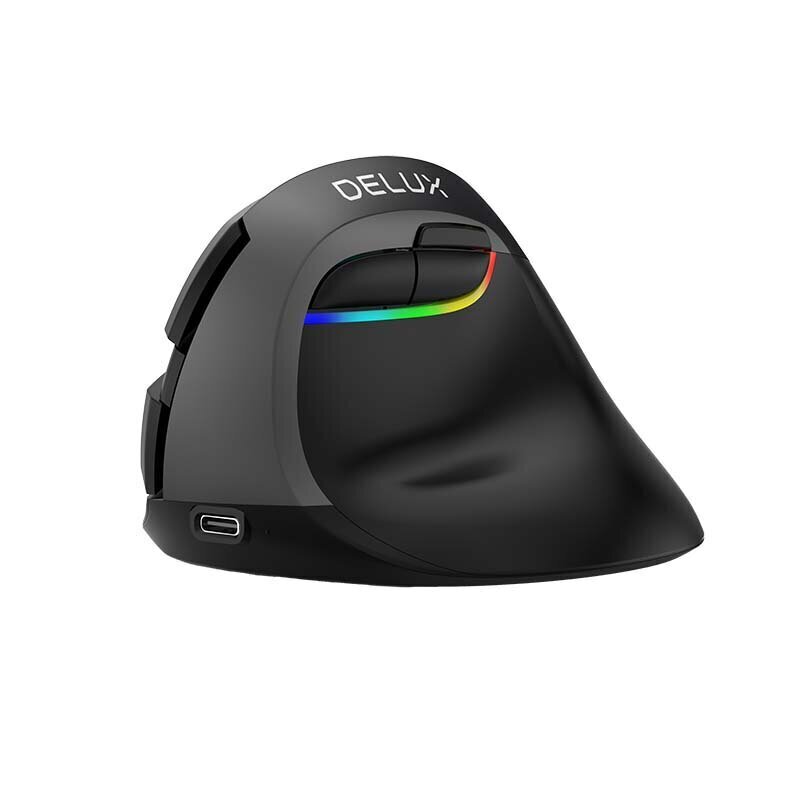 Delux Wireless 2.4G+BT Ergonomic Mouse M618Mini cena un informācija | Peles | 220.lv