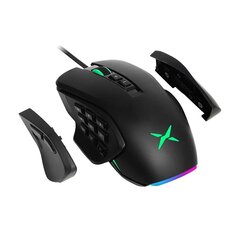 Delux Wired Gaming Mouse replaceable side RGB M631 cena un informācija | Peles | 220.lv