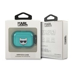 Karl Lagerfeld case for Airpods Pro KLAPUCHFL blue Choupette cena un informācija | Austiņu piederumi | 220.lv