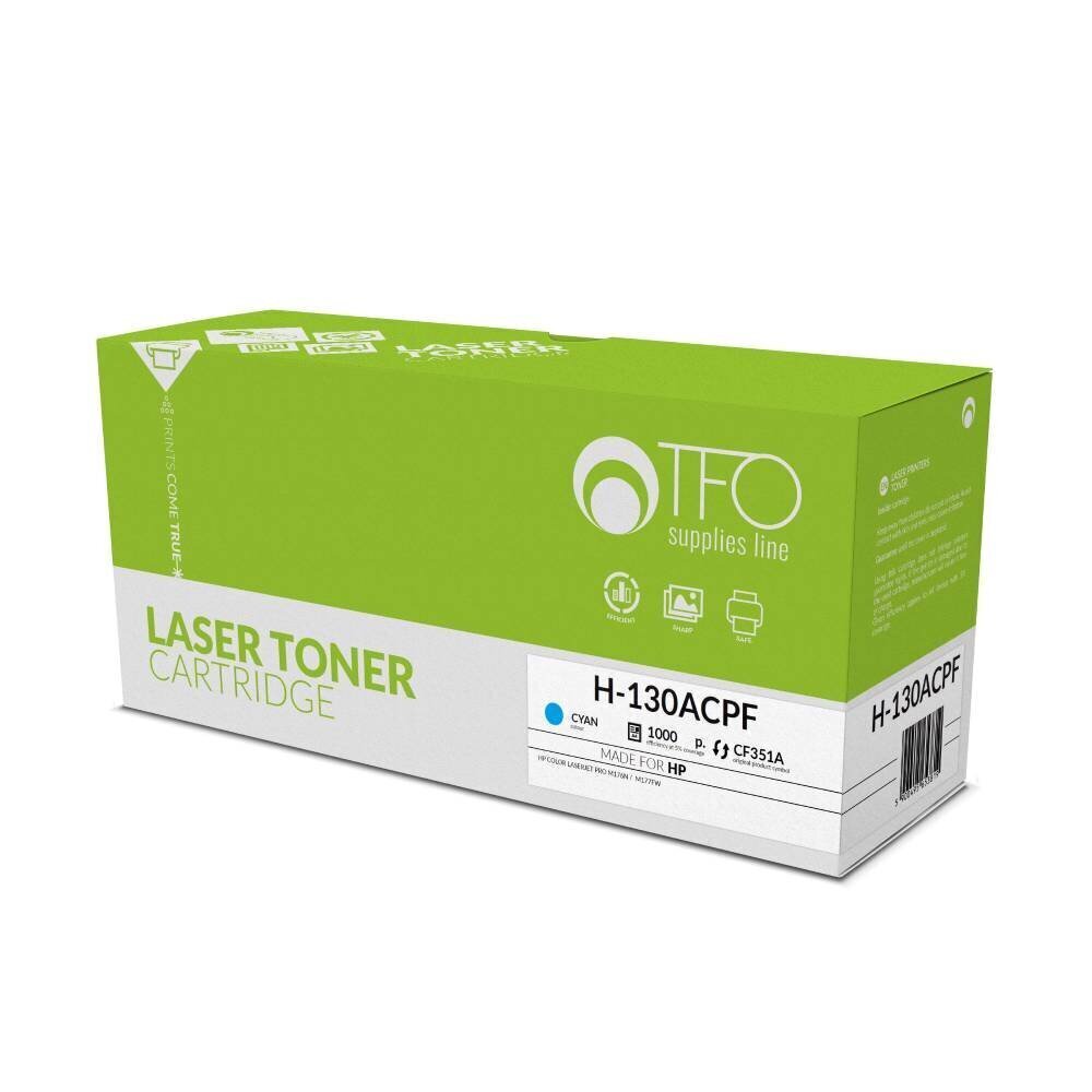 Toner H-130ACPF (CF351A, Cy) TFO 1K cena un informācija | Kārtridži lāzerprinteriem | 220.lv