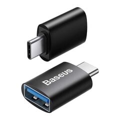 Baseus Ingenuity USB-C to USB-A adapter OTG (Black) cena un informācija | Adapteri un USB centrmezgli | 220.lv