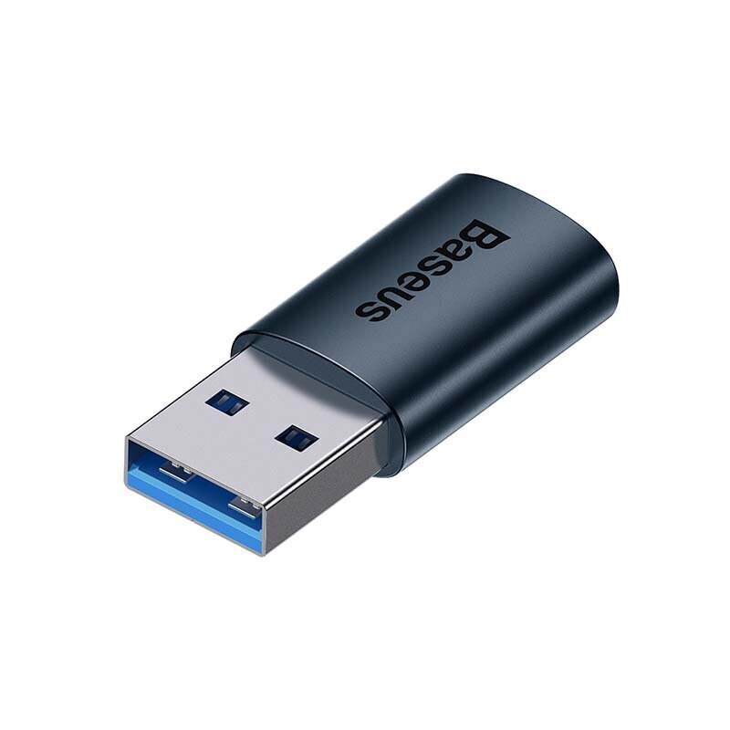 Baseus Ingenuity USB-A to USB-C adapter OTG (blue) cena un informācija | Adapteri un USB centrmezgli | 220.lv