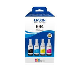 Картридж с чернилами Epson C13T66464A 4 шт., совместимость: черный, голубой, пурпурный, желтый цена и информация | Картриджи для лазерных принтеров | 220.lv