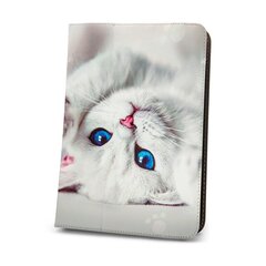 Uniwersal case Cute Kitty for tablet 7-8” cena un informācija | Somas, maciņi | 220.lv