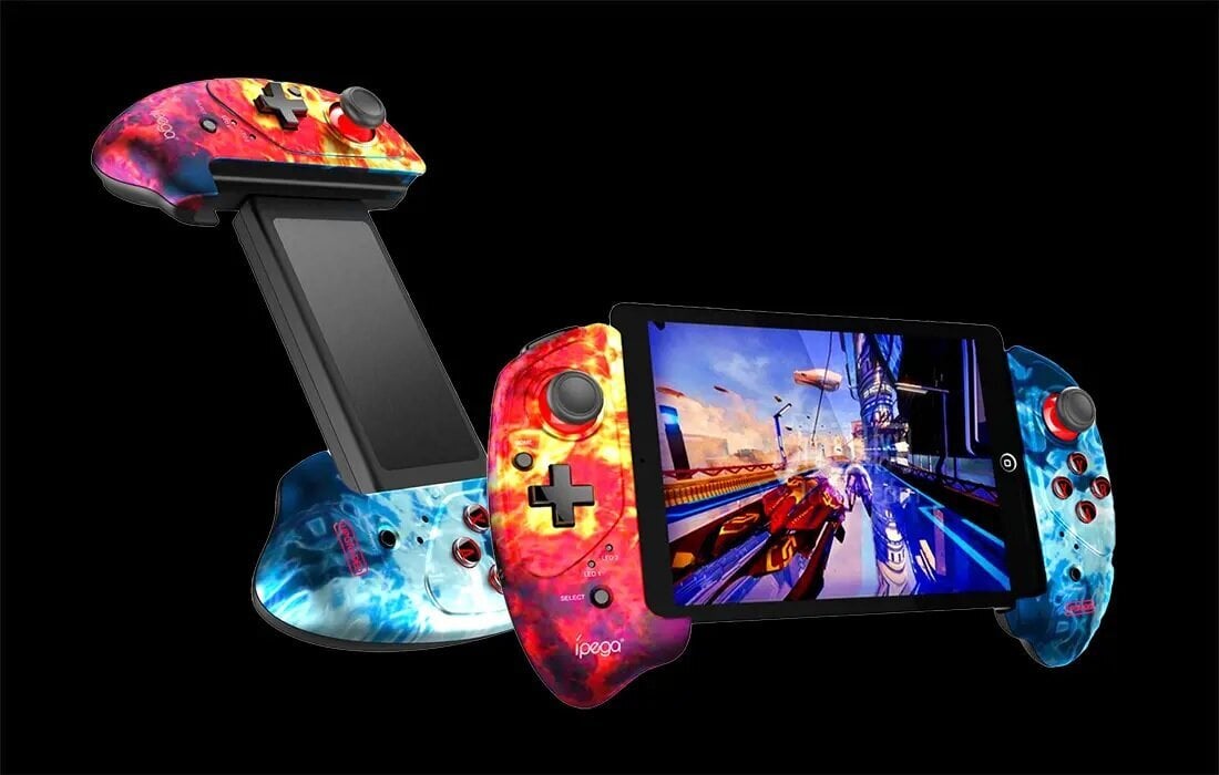 iPega PG-9083B Wireless Gaming Controller with smartphone holder (flame) цена и информация | Spēļu kontrolieri | 220.lv