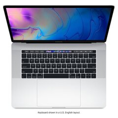 MacBook Pro 2019 Retina 15" 4xUSB-C - Core i7 2.6GHz / 16GB / 256GB SSD / SWE / Silver (подержанный, состояние A) цена и информация | Ноутбуки | 220.lv