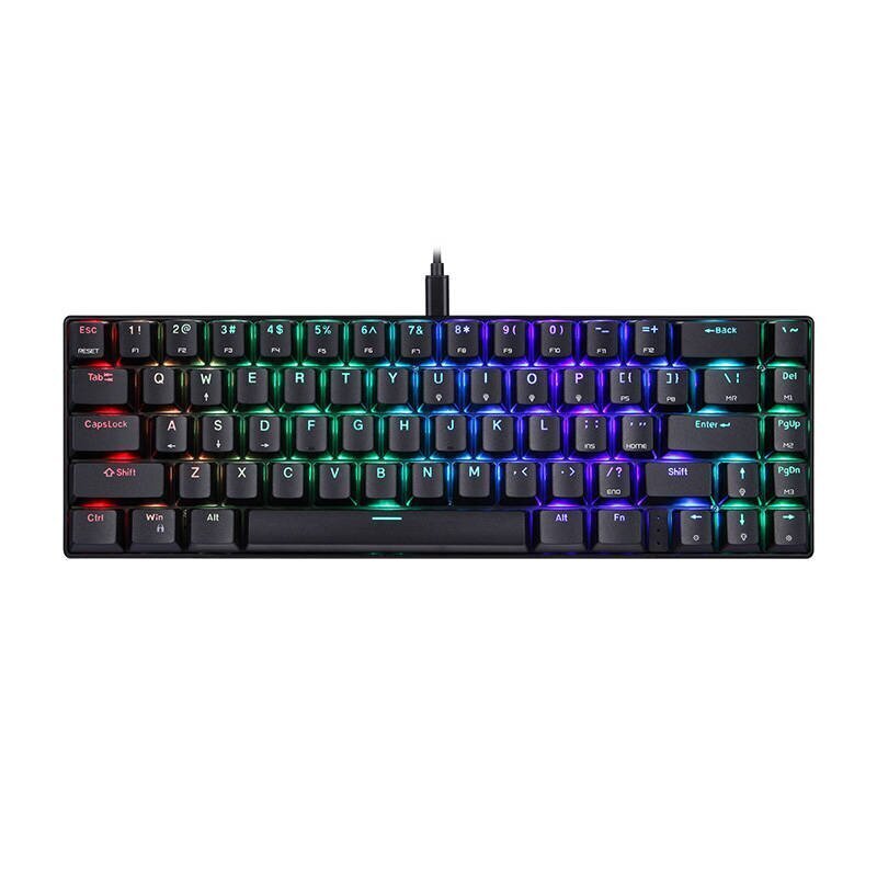 Mechanical gaming keyboard Motospeed CK67 RGB (black) цена и информация | Klaviatūras | 220.lv