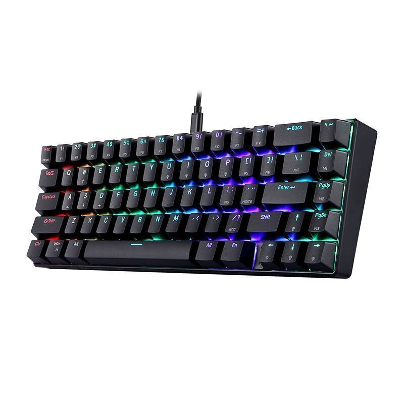 Mechanical gaming keyboard Motospeed CK67 RGB (black) cena un informācija | Klaviatūras | 220.lv