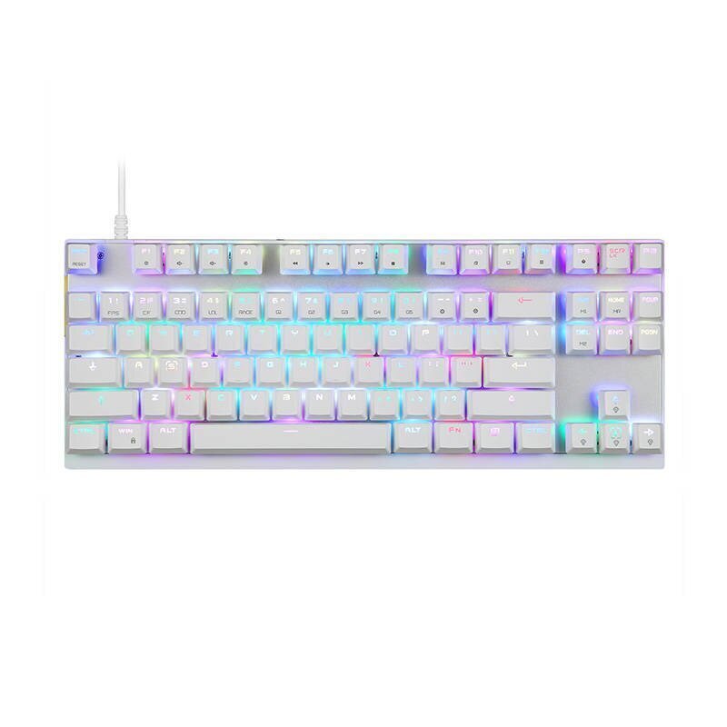 Mechanical gaming keyboard Motospeed K82 RGB (white) цена и информация | Klaviatūras | 220.lv