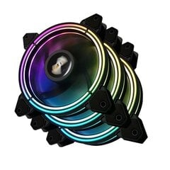 Darkflash CF11 Pro ARGB Computer Fan set 3in1 120x120 (black) цена и информация | Компьютерные вентиляторы | 220.lv