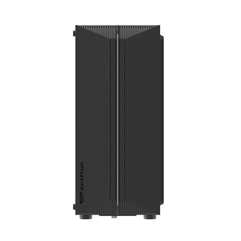 Darkflash DK151 computer case LED with 3 fan (black) cena un informācija | Datoru korpusi | 220.lv