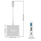 3in1 MHL adapteris HUB USB-C 3.1 HDMI 4K PD adapteris MacBook DEX Zenwire cena un informācija | Adapteri un USB centrmezgli | 220.lv