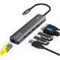 HUB USB-C adapteris 7W1 Zenwire HDMI 4K USB Gigabit Ethernet RJ45 1000 Mbps M1 cena un informācija | Adapteri un USB centrmezgli | 220.lv