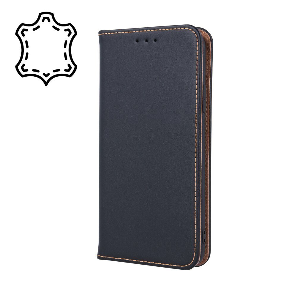 Geniune Leather Smart Pro case for Samsung Galaxy S22 black cena un informācija | Telefonu vāciņi, maciņi | 220.lv