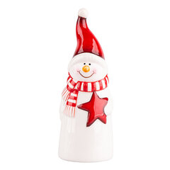 Sniegavīra figūriņa AR ZVAIGZNI 5X5X13 CM cena un informācija | Ziemassvētku dekorācijas | 220.lv