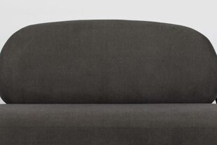 Dīvāns 125 x 77 cm poliestera tumši pelēks - cena un informācija | Dīvāni | 220.lv