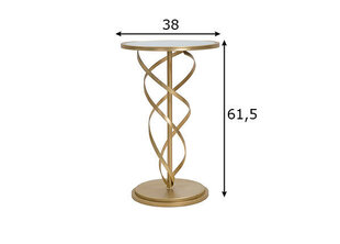 GLAM SPIRĀLVEIDA KAFIJAS GALDIŅŠ CM ? 38X61,5 cena un informācija | Žurnālgaldiņi | 220.lv