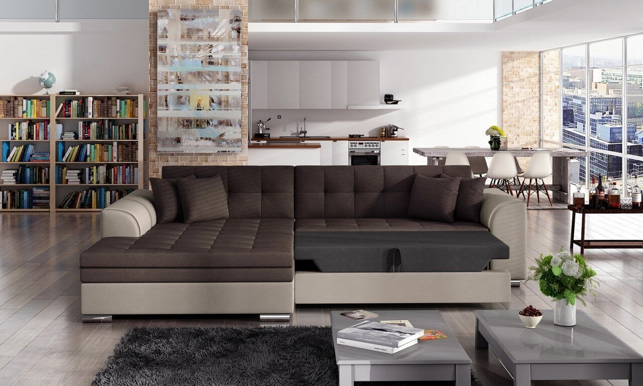 Stūra dīvāns E-Sorento-Inari 23 / Soft 33-Left cena un informācija | Dīvāni | 220.lv