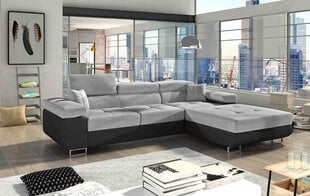 Угловой диван-кровать Armando-Right-Sawana 21 / Soft 11, серый цена и информация | Диваны | 220.lv