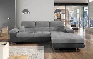 Угловой диван-кровать Армандо-Право-Монолит 84 / Монолит 97, серый цена и информация | Диваны | 220.lv
