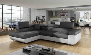 Угловой диван-кровать Антон-Left-Sawana 05 / Soft 17, белый цена и информация | Диваны | 220.lv