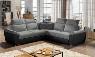 Угловой диван-кровать Federico-Sawana 05 / Soft 11, черный цена и информация | Диваны | 220.lv