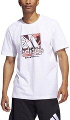 Adidas T-Krekli Univ Bos White HC6911 HC6911/3XL цена и информация | Мужские футболки | 220.lv