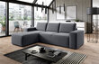 Stūra dīvāns NORE Silla Savoi 06, pelēks cena un informācija | Stūra dīvāni | 220.lv