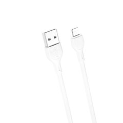 XO kabelis NB200 USB - Lightning 1,0m 2.4A, balts cena un informācija | Savienotājkabeļi | 220.lv