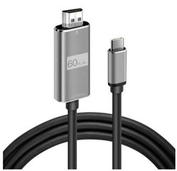 Kabelis ADAPTER USB-C 3.1 tipa C HDMI 4K 60 Hz MHL 2m цена и информация | Адаптеры и USB разветвители | 220.lv