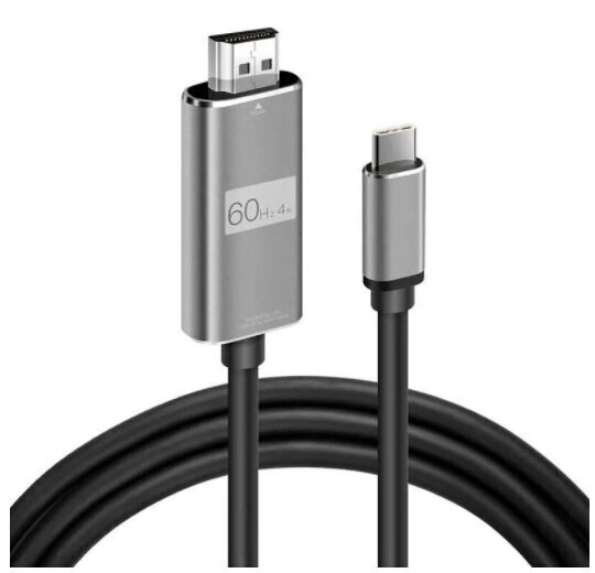 Kabelis ADAPTER USB-C 3.1 tipa C HDMI 4K 60 Hz MHL 2m cena un informācija | Adapteri un USB centrmezgli | 220.lv