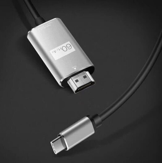 Kabelis ADAPTER USB-C 3.1 tipa C HDMI 4K 60 Hz MHL 2m цена и информация | Adapteri un USB centrmezgli | 220.lv