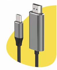 Kabelis ADAPTER USB-C 3.1 tipa C HDMI 4K 60 Hz MHL 2m цена и информация | Адаптеры и USB разветвители | 220.lv