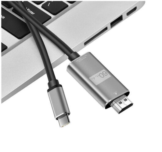 Kabelis ADAPTER USB-C 3.1 tipa C HDMI 4K 60 Hz MHL 2m цена и информация | Adapteri un USB centrmezgli | 220.lv