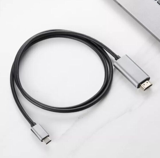 Kabelis ADAPTER USB-C 3.1 tipa C HDMI 4K 60 Hz MHL 2m cena un informācija | Adapteri un USB centrmezgli | 220.lv