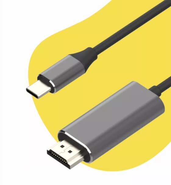 Kabelis ADAPTER USB-C 3.1 tipa C HDMI 4K 60 Hz MHL 2m cena un informācija | Adapteri un USB centrmezgli | 220.lv