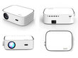 Projektors LED projektors 4K Full HD 8800 lm 6000: 1 220 '' WiFi Bluetooth Zenwire Yg550 cena un informācija | Projektori | 220.lv