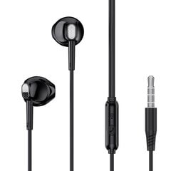 XO Wired earphones EP52 jack 3,5mm black цена и информация | Наушники | 220.lv