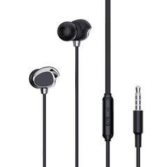 XO Wired earphones EP53 jack 3,5mm black цена и информация | Наушники | 220.lv