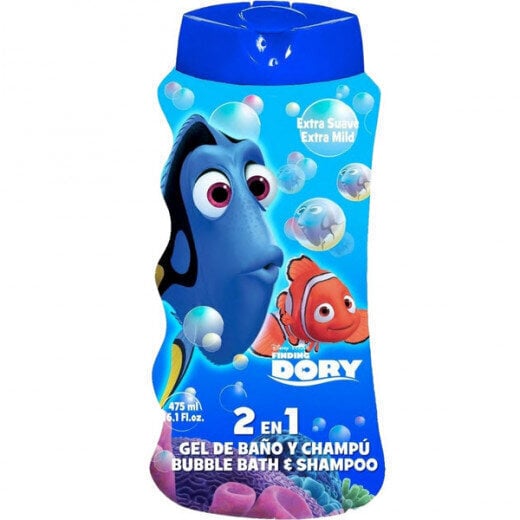 Disney Finding Dory 2 in 1 šampūns un vannas putas, 475 ml cena un informācija | Bērnu kosmētika, līdzekļi jaunajām māmiņām | 220.lv