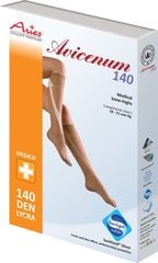 Компрессионные медицинские гольфы Avicenum 140, CCL-1 18-21 mm Hg, черные цена и информация | Ортезы и бандажи | 220.lv