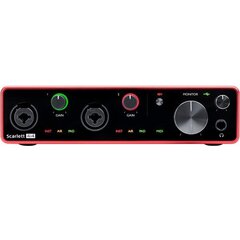 Аудио интерфейс Focusrite Scarlett 4i4 3rd Gen цена и информация | Принадлежности для музыкальных инструментов | 220.lv