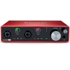 Аудио интерфейс Focusrite Scarlett 4i4 3rd Gen цена и информация | Принадлежности для музыкальных инструментов | 220.lv